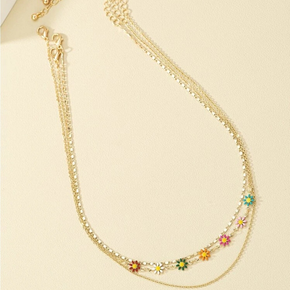 Floral Whimsy Necklace Set - Picture 3 of 7